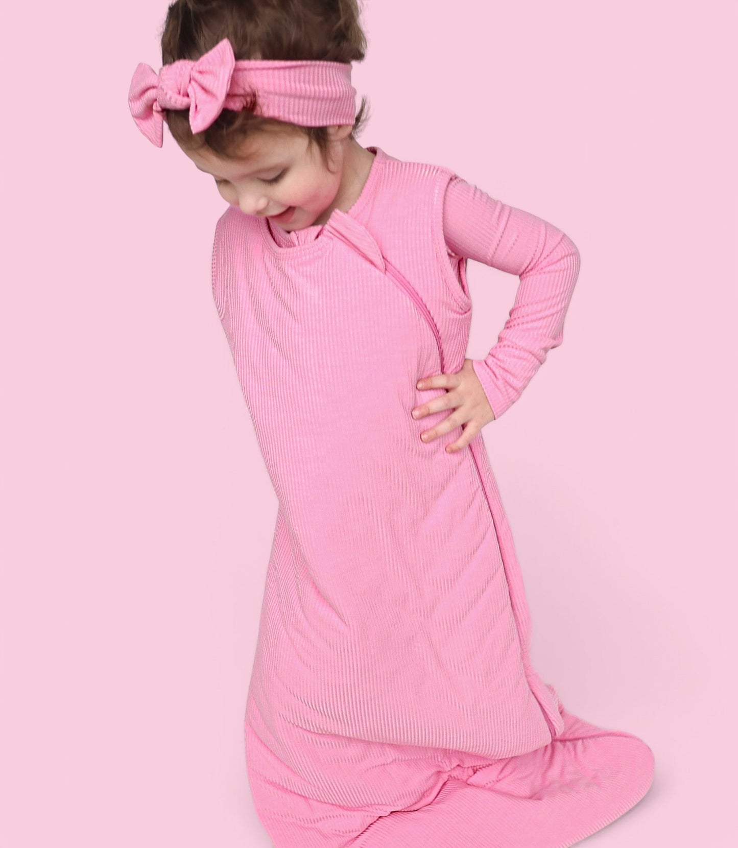 BELLA PINK RIB DREAM SLEEP SACK