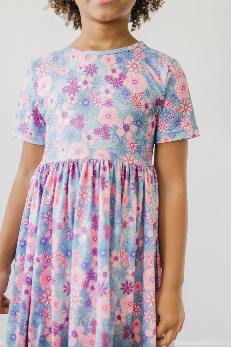 Love Blooms Floral S/S Twirl Dress