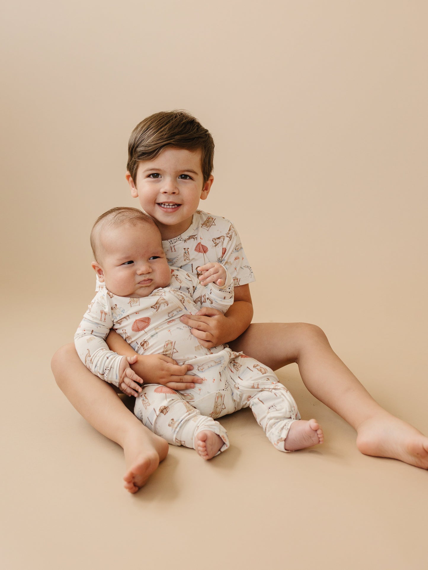 Beach Pawty Bamboo Zippy Romper Pajamas
