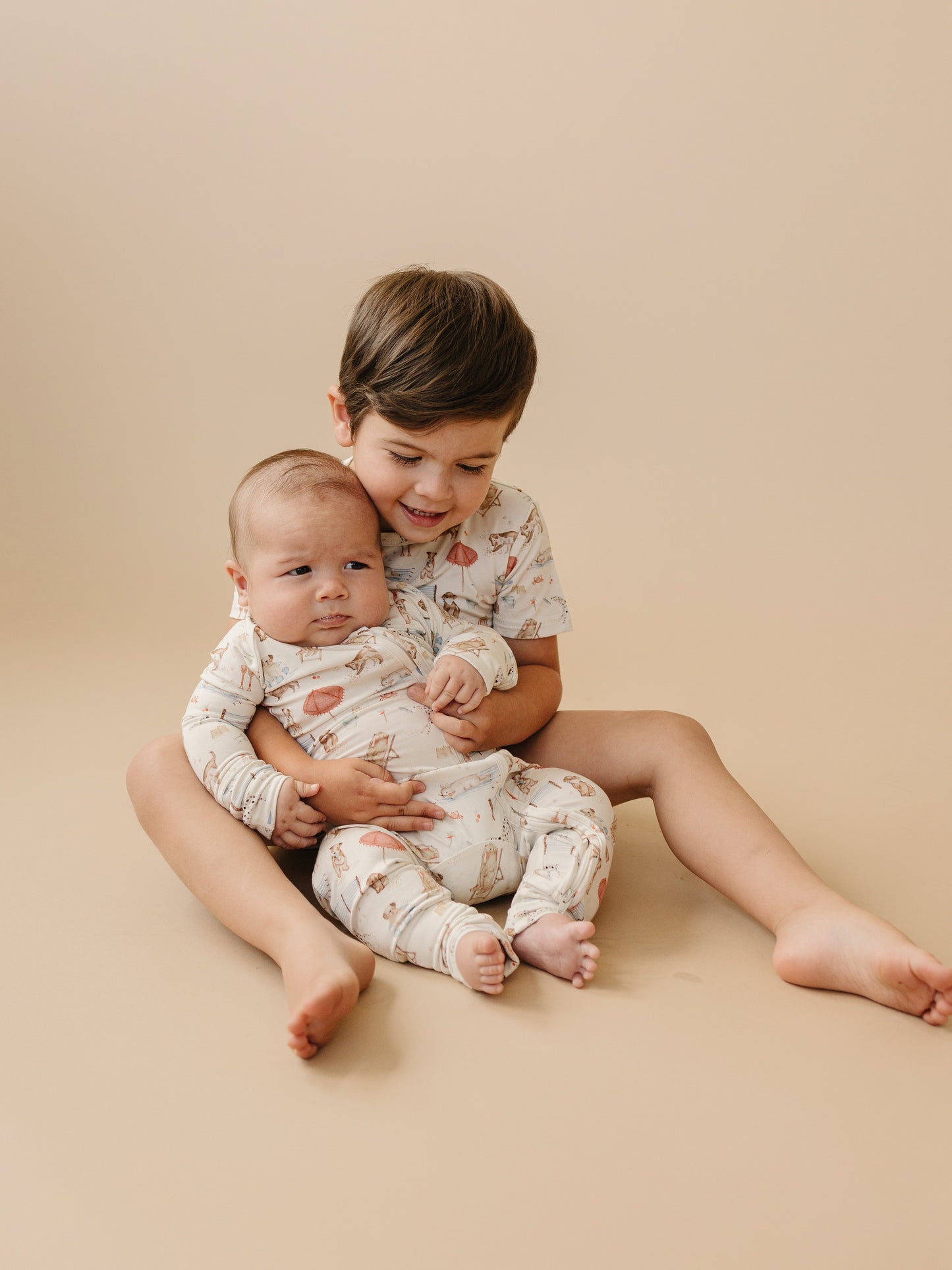 Beach Pawty Bamboo Zippy Romper Pajamas