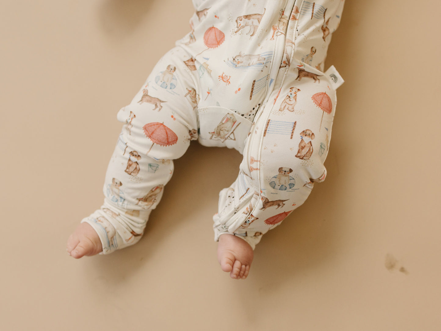 Beach Pawty Bamboo Zippy Romper Pajamas