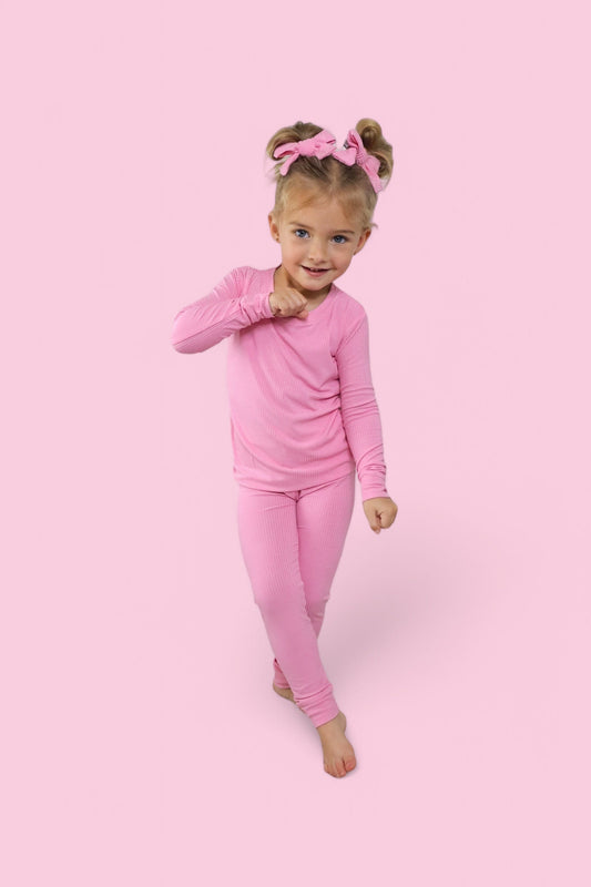 BELLA PINK RIB DREAM SET