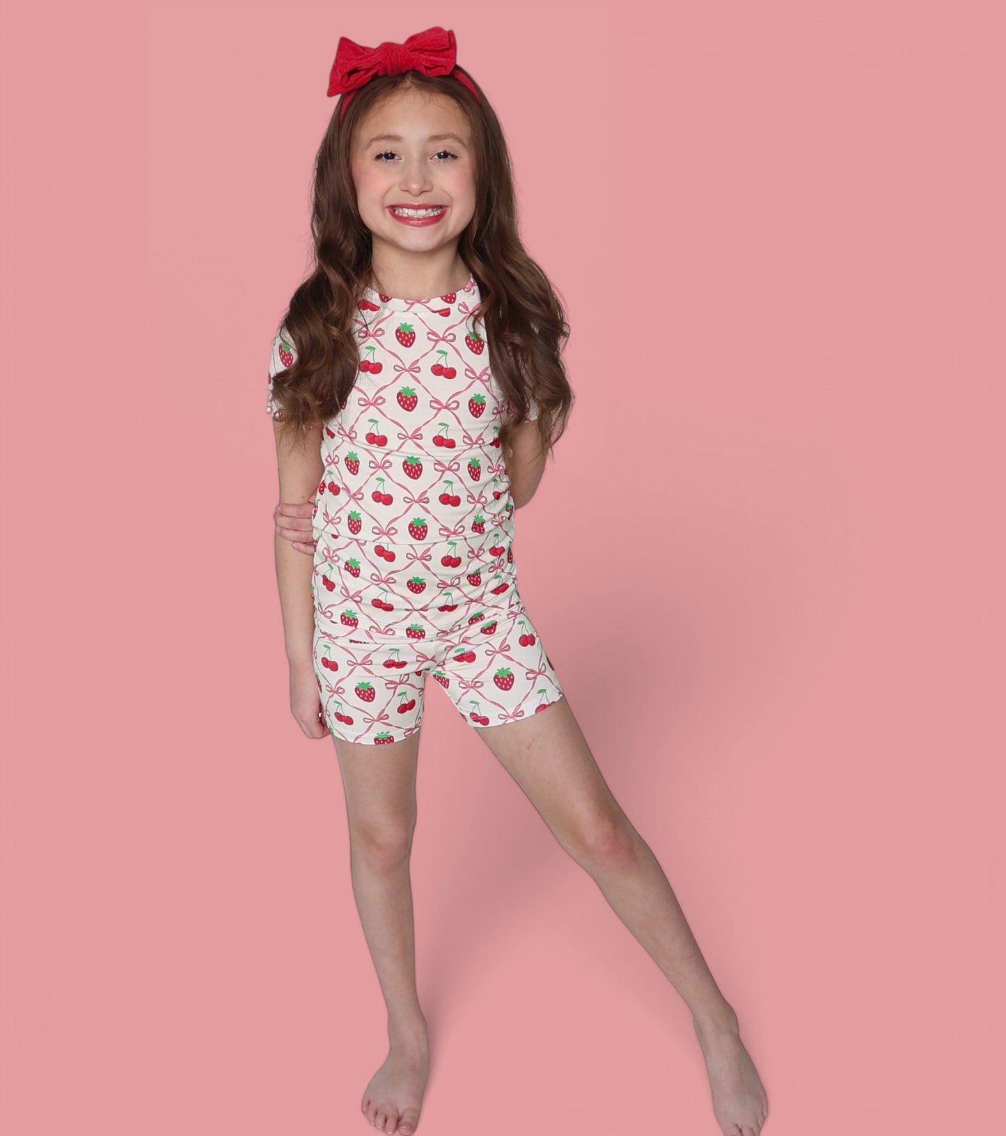 CHERRY BOW BERRY DREAM SHORT SET