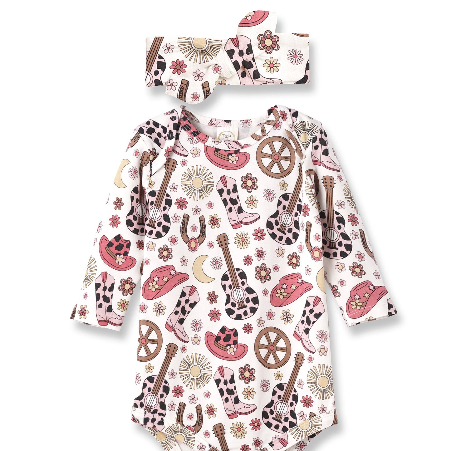 Cowgirl Cutie Bamboo Bodysuit & Headband Set