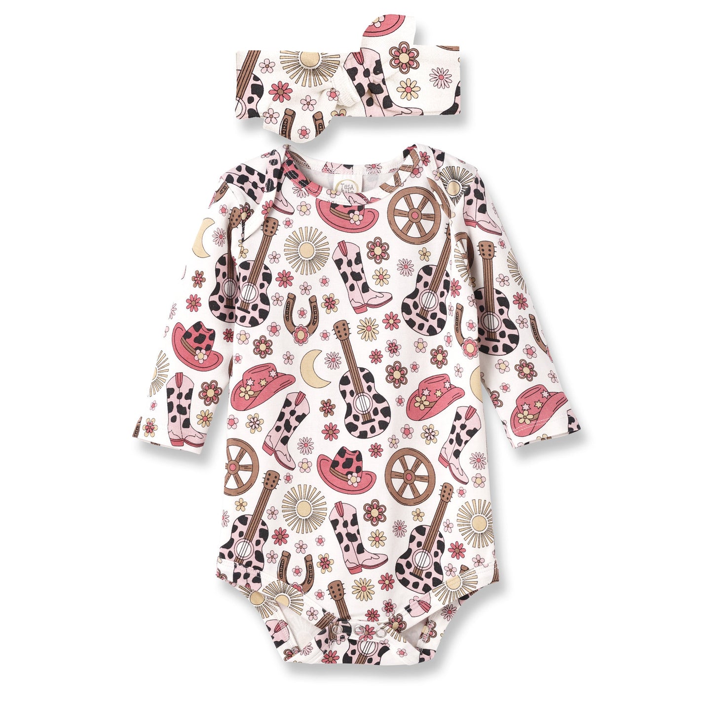 Cowgirl Cutie Bamboo Bodysuit & Headband Set