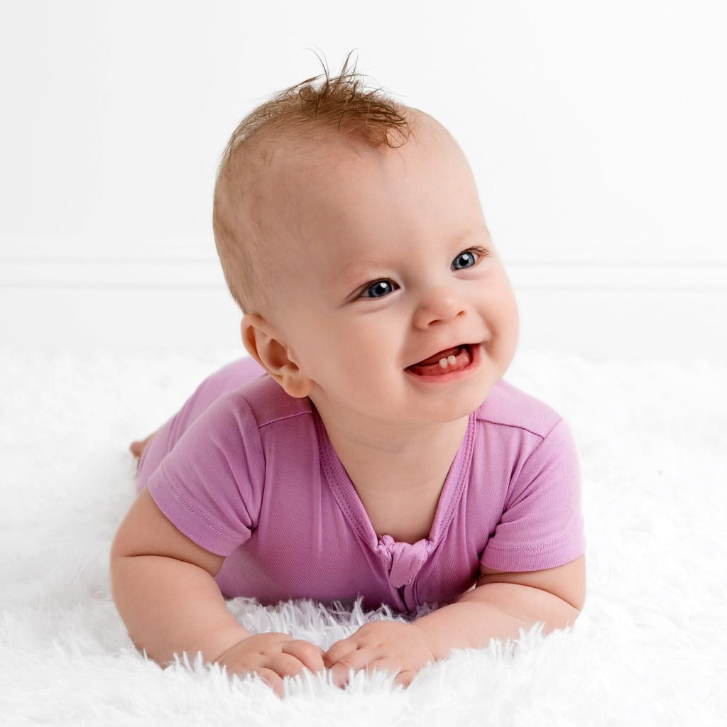Lavender Haze Shorty Romper