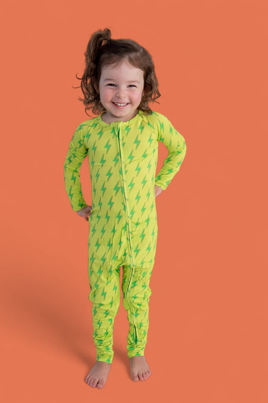 BRIGHT BOLTS DREAM ZIPPER ROMPER
