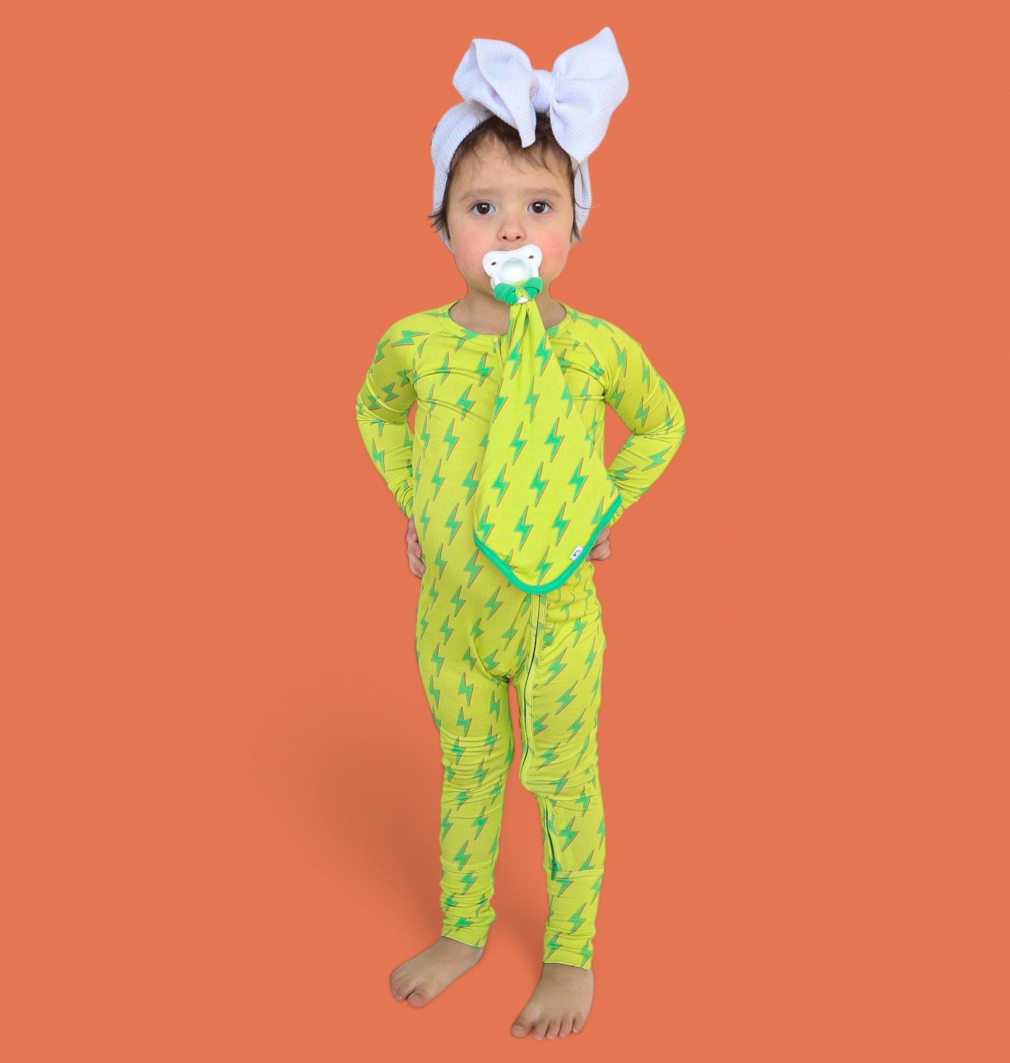 BRIGHT BOLTS DREAM ZIPPER ROMPER