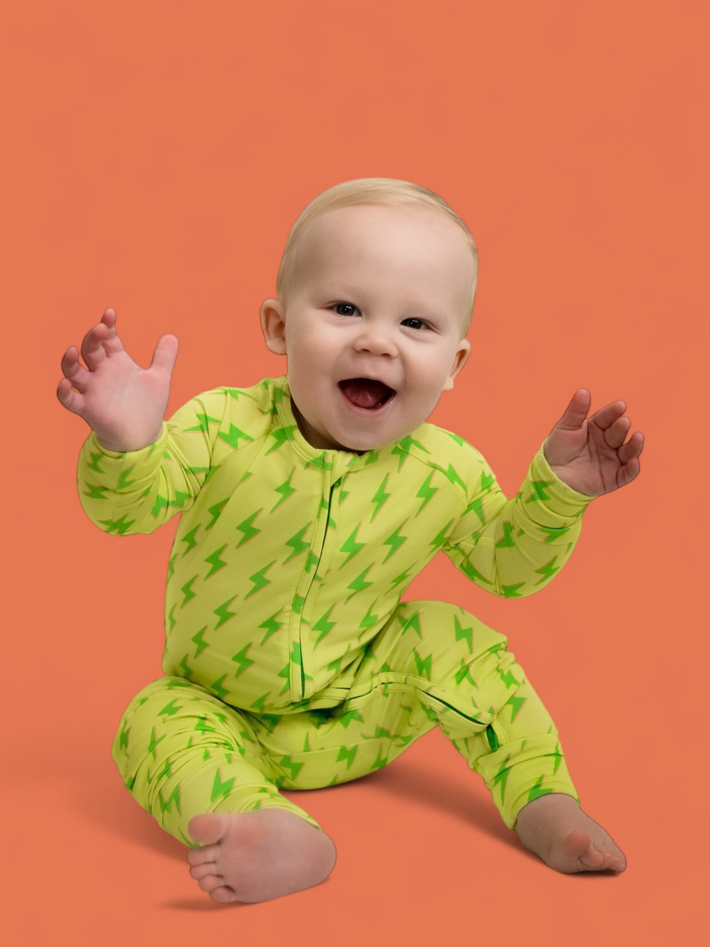 BRIGHT BOLTS DREAM ZIPPER ROMPER