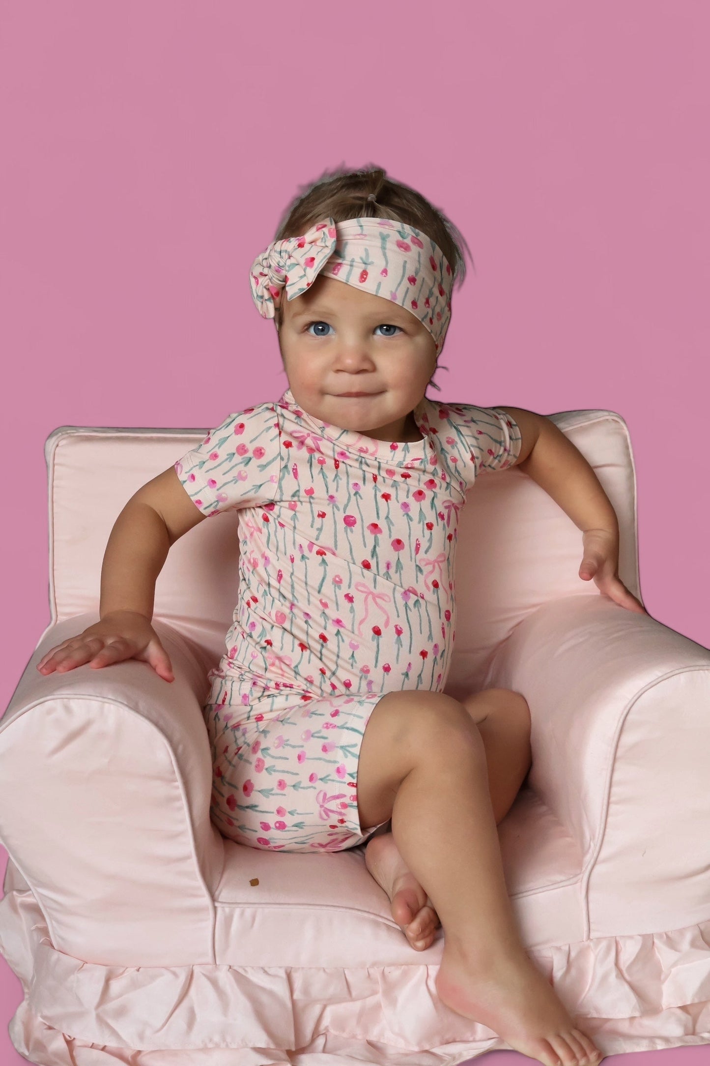 BLOOMS & BOWS FLORAL DREAM SHORT SET