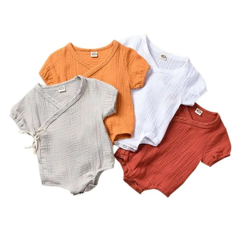 Newborn Muslin Kimono Bodysuit Romper