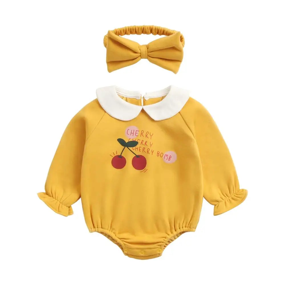 Cherry Bomb Plush Bodysuit Romper