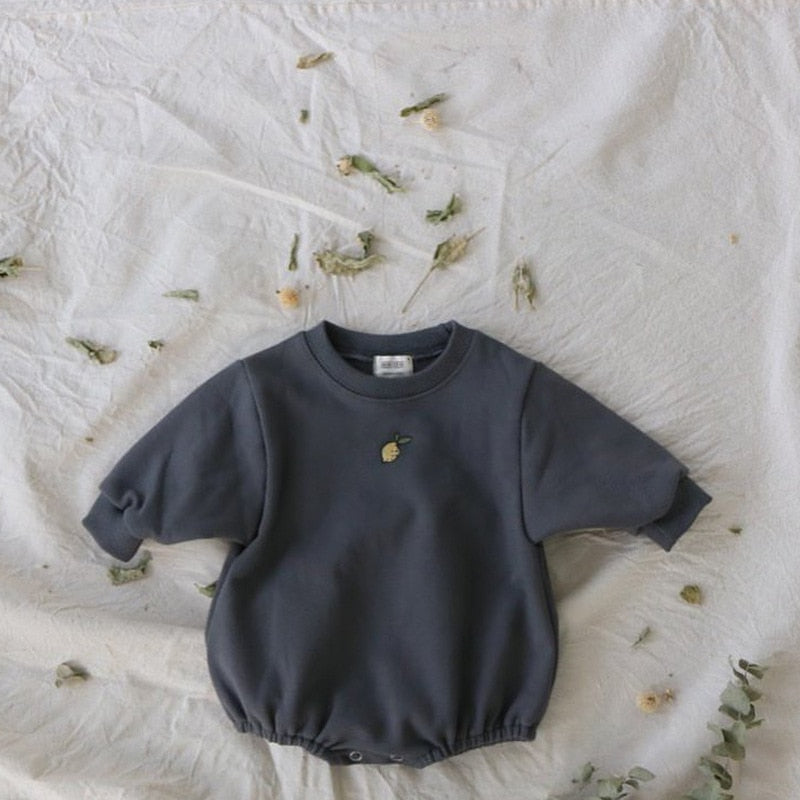Little Lemon Long Sleeve Bodysuit Romper