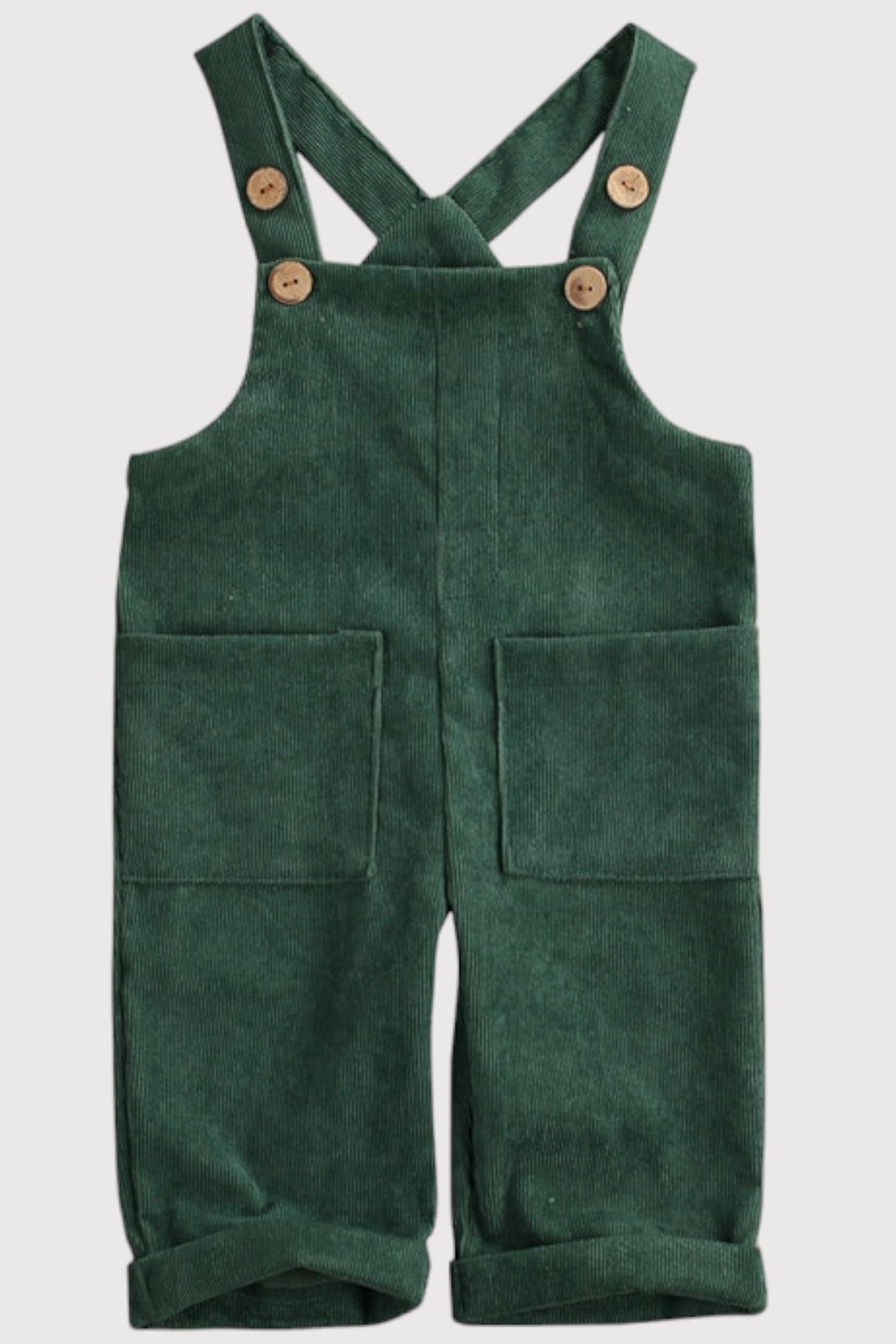 Soft Cotton Corduroy Suspender Jumpsuit Romper Overalls