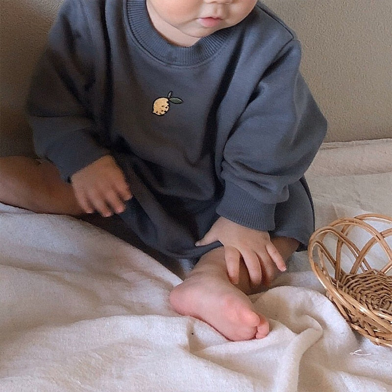 Little Lemon Long Sleeve Bodysuit Romper