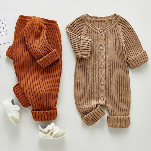 Cozy Long Sleeve Knitted Jumpsuit