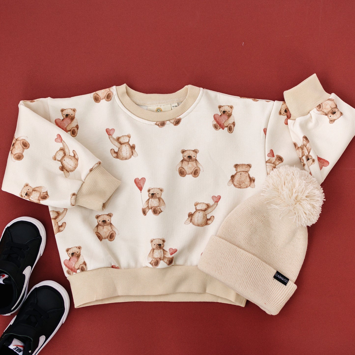 Teddy-Gram Crewneck Sweatshirt Top