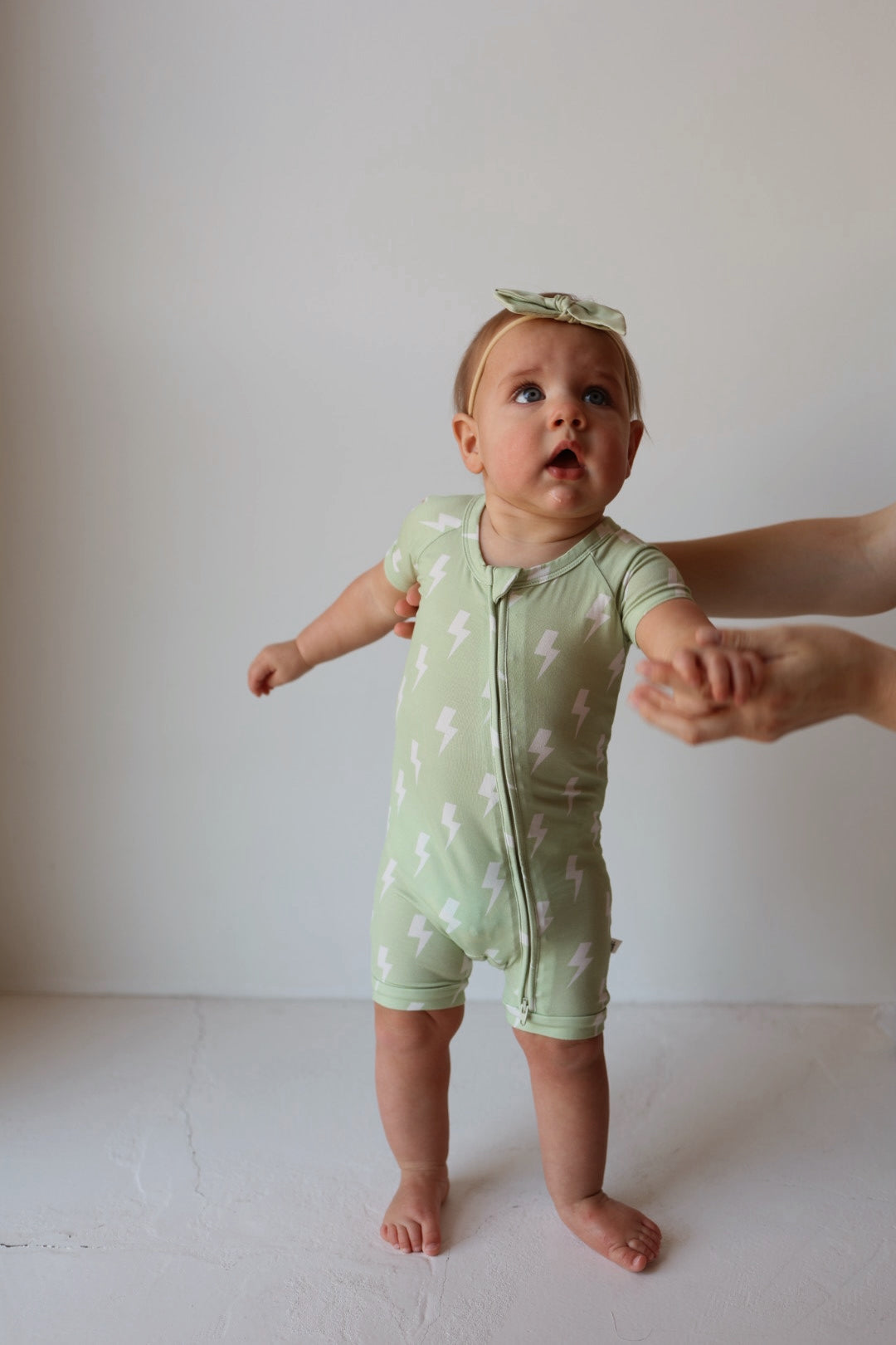 Shortie Bamboo Zip Zipper Romper | Flash