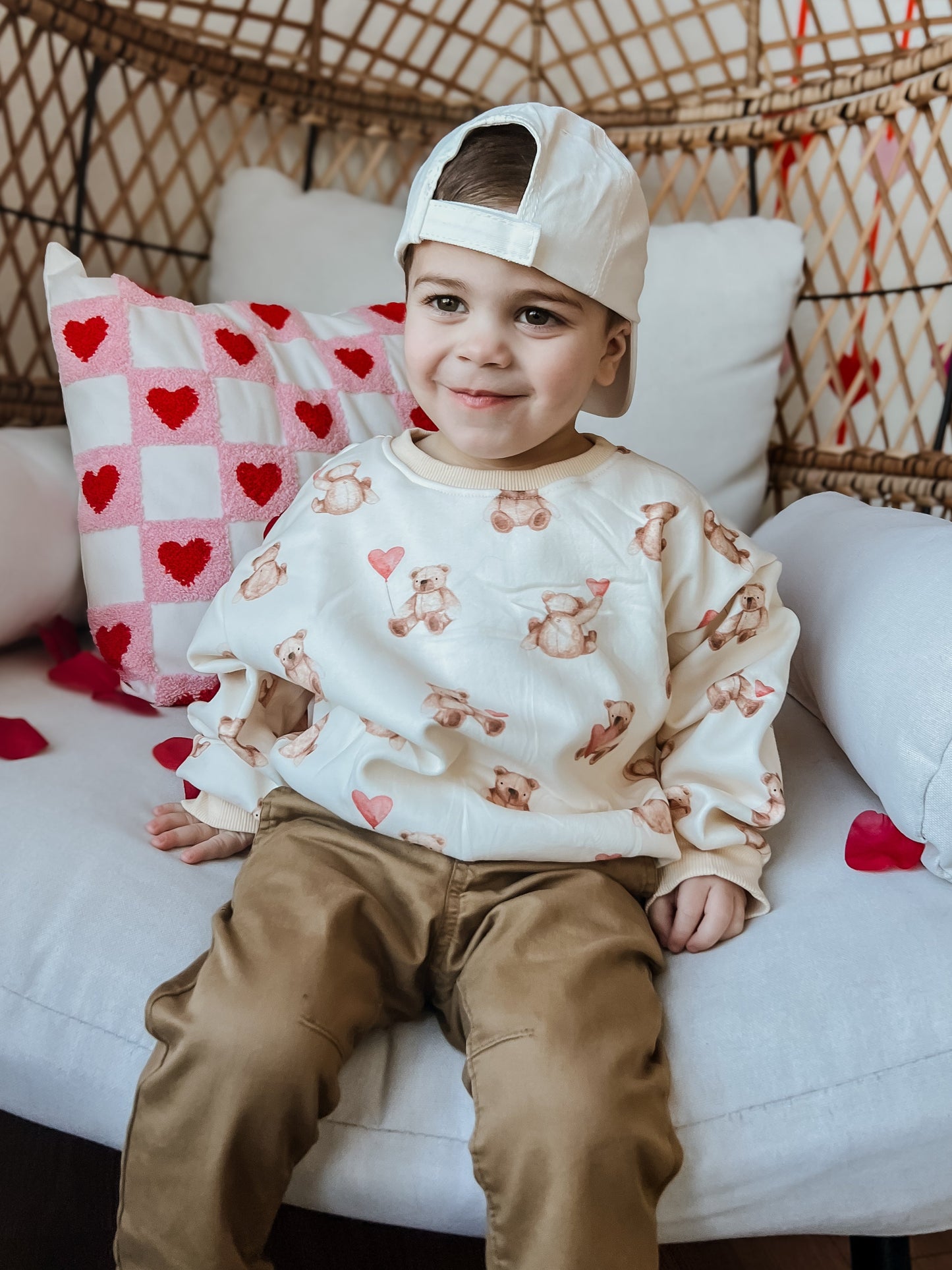 Teddy-Gram Crewneck Sweatshirt Top