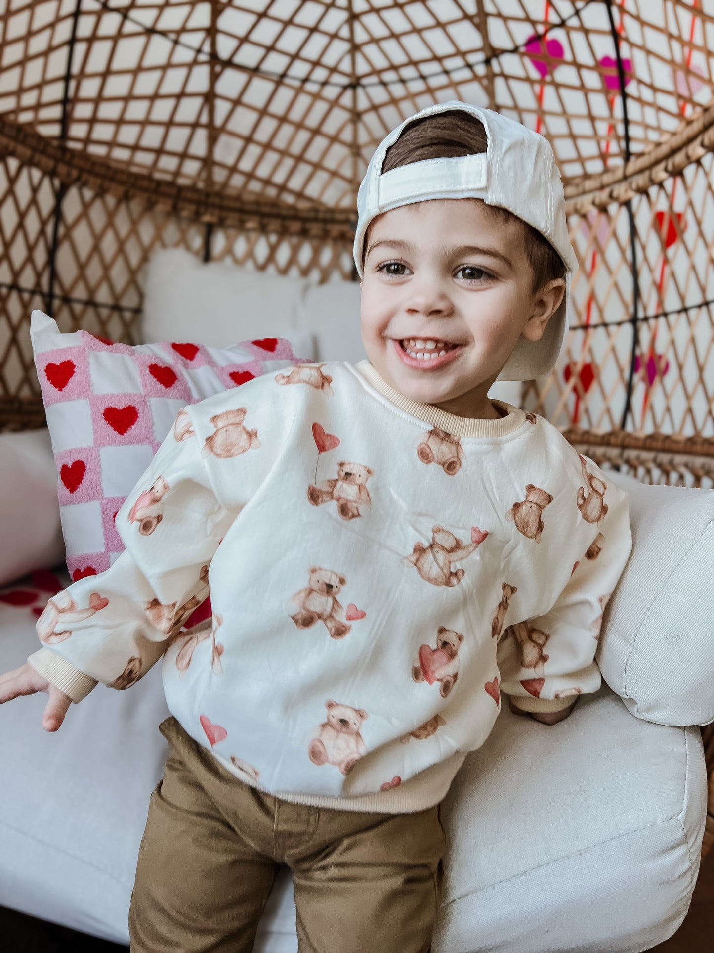 Teddy-Gram Crewneck Sweatshirt Top