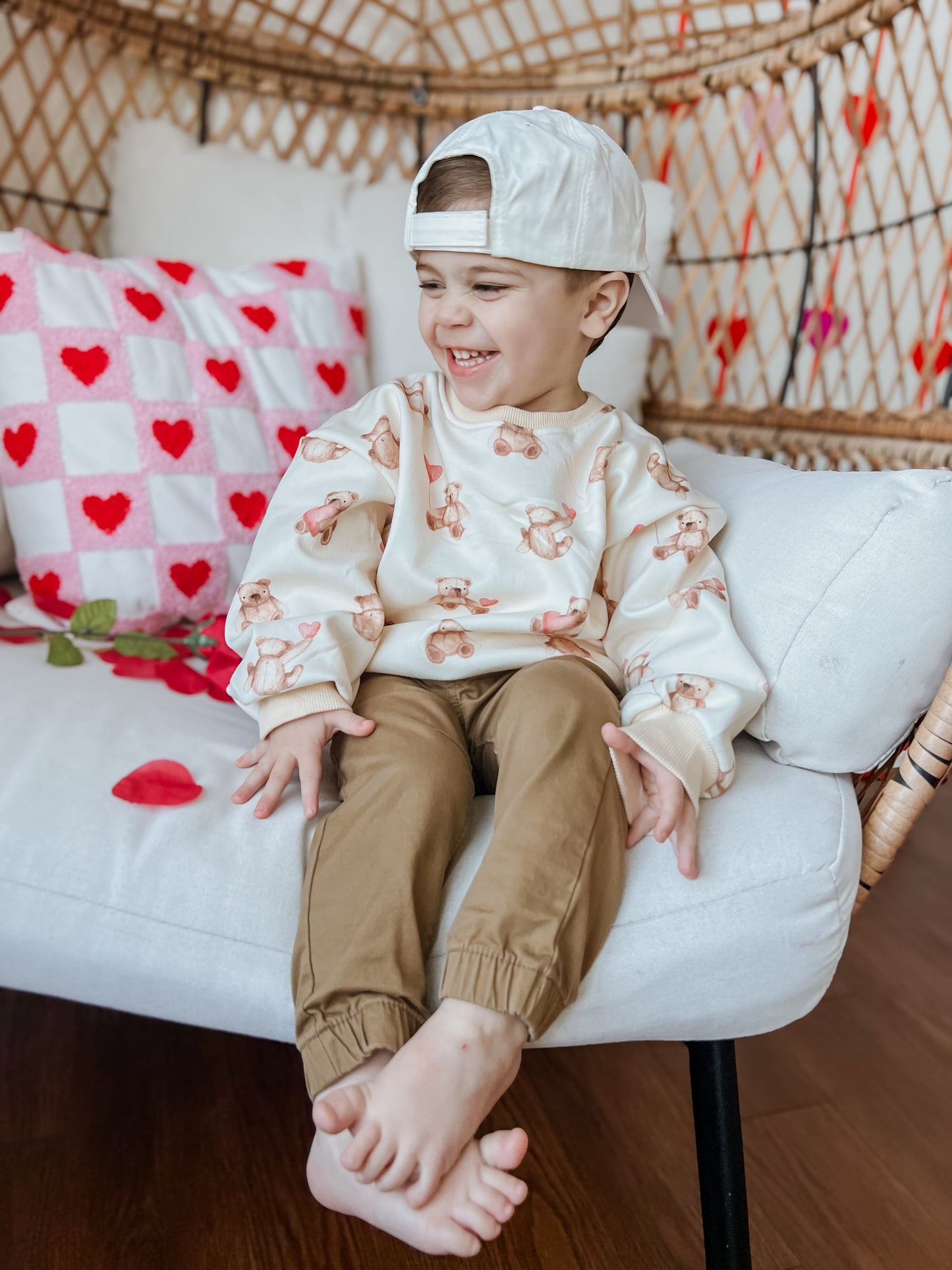 Teddy-Gram Crewneck Sweatshirt Top
