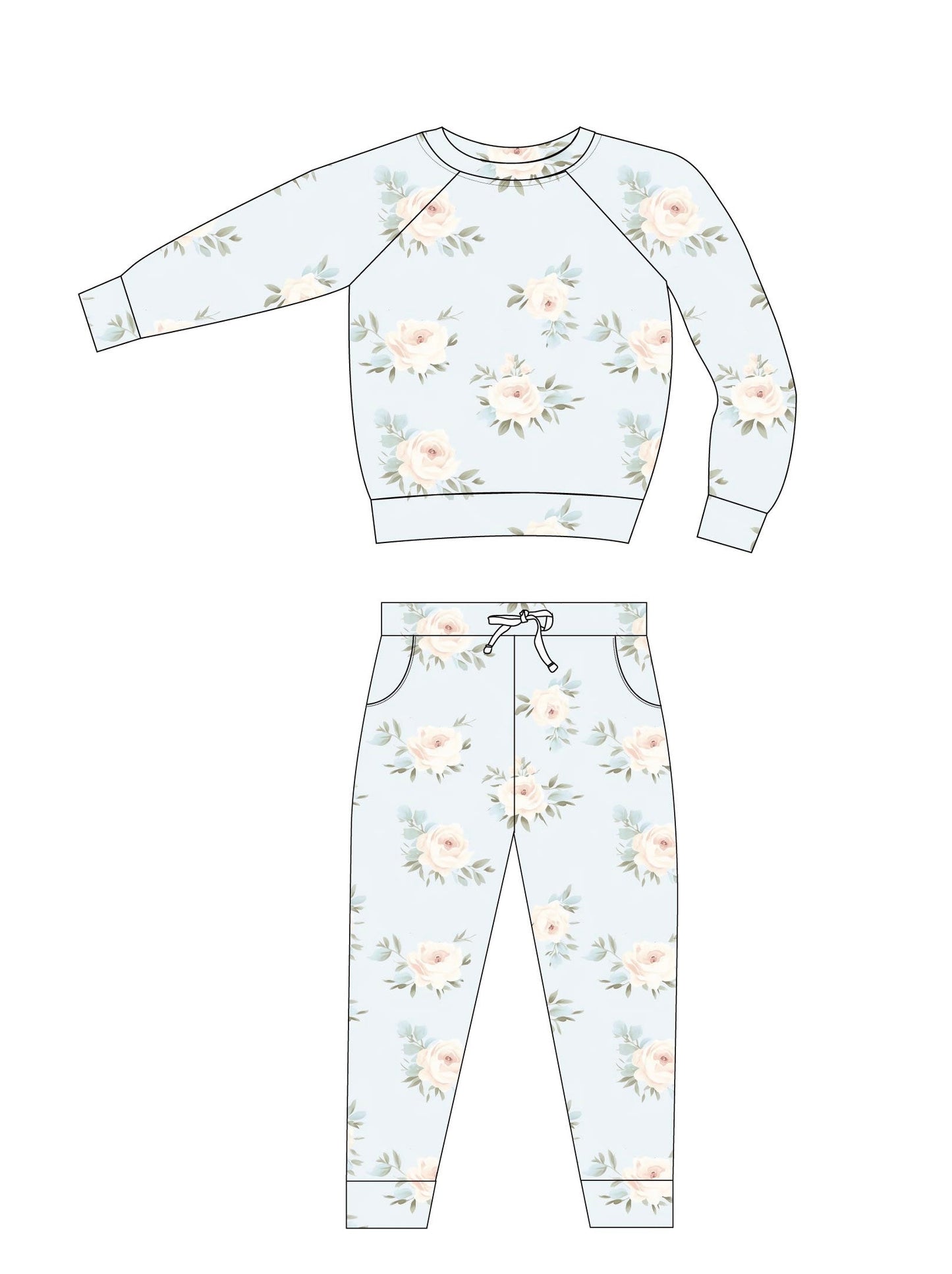Cosette - Cloud Terry Floral Set