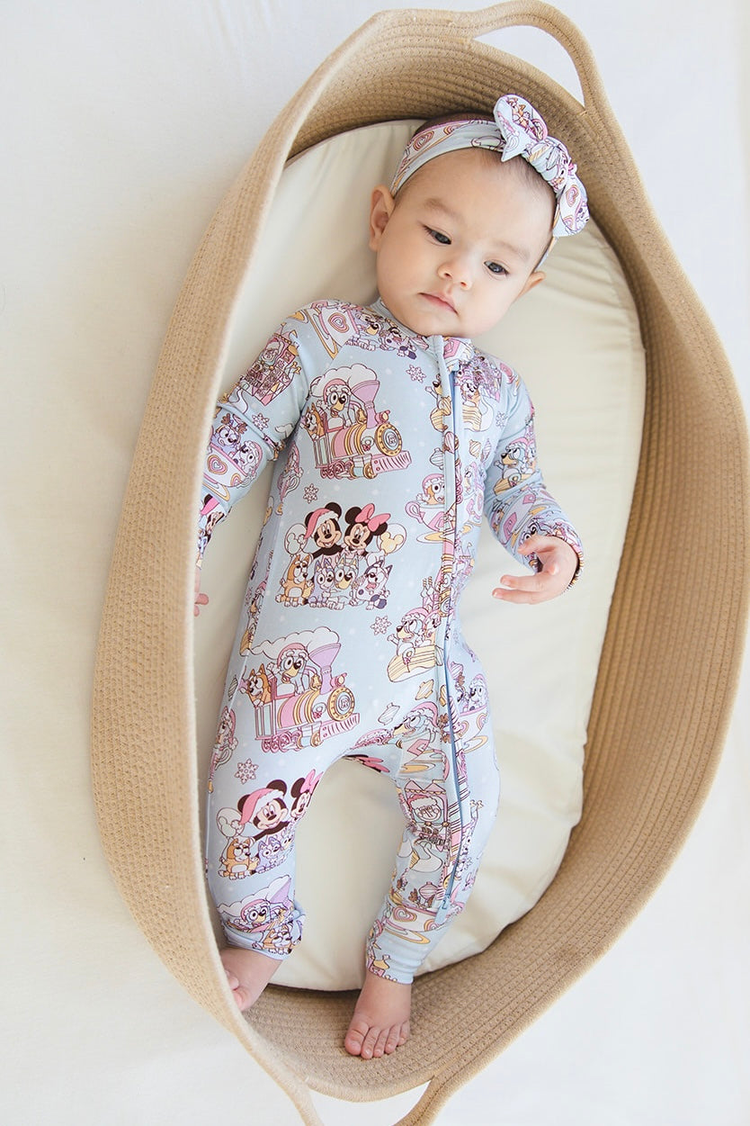 Winter Whirl - Zippy Zipper Romper