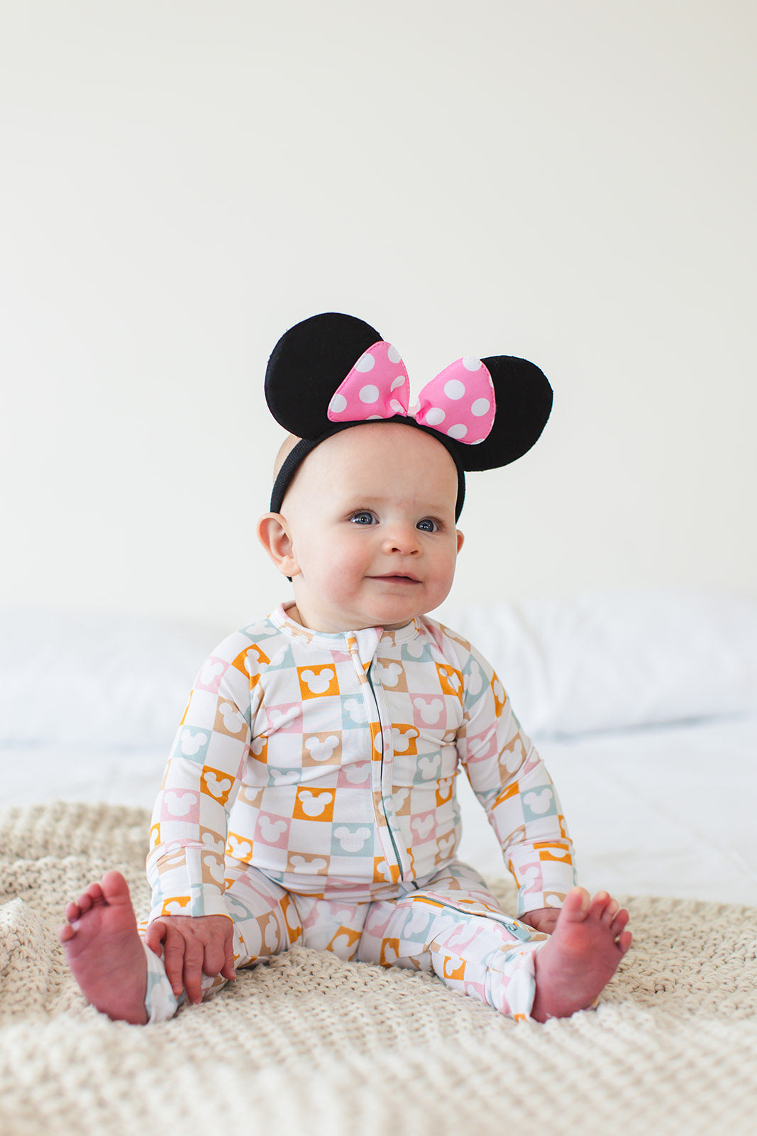 Checkerboard Charm - Zippy Zipper Romper