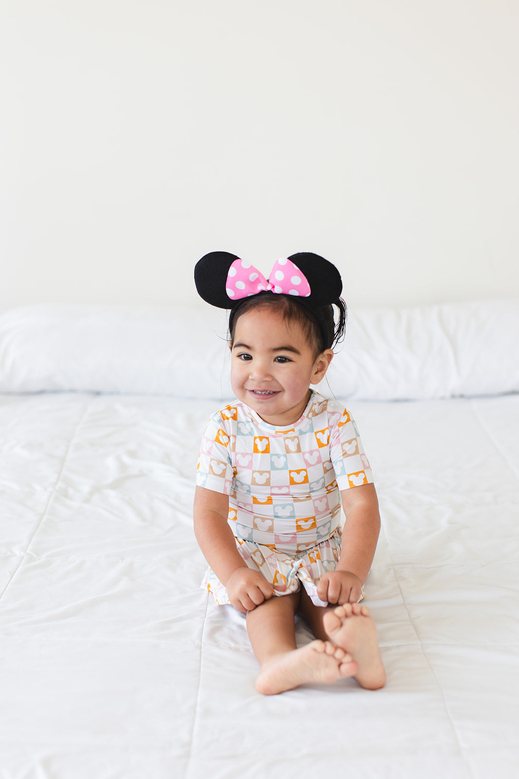 Checkerboard Charm - Bodysuit Romper Dress