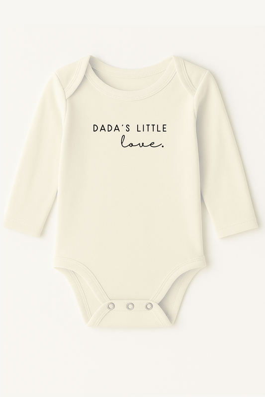 Dada's Little Love Organic Cotton Baby Bodysuit Long Sleeve