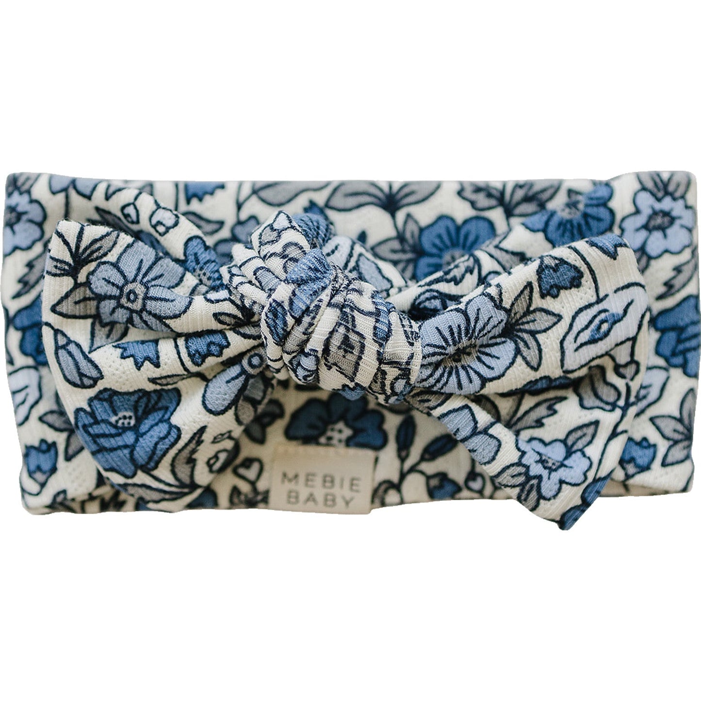 Bluebell Pointelle Bamboo Floral Head Wrap