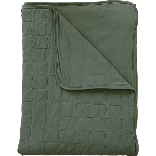 Olive Bamboo Quilt Blanket