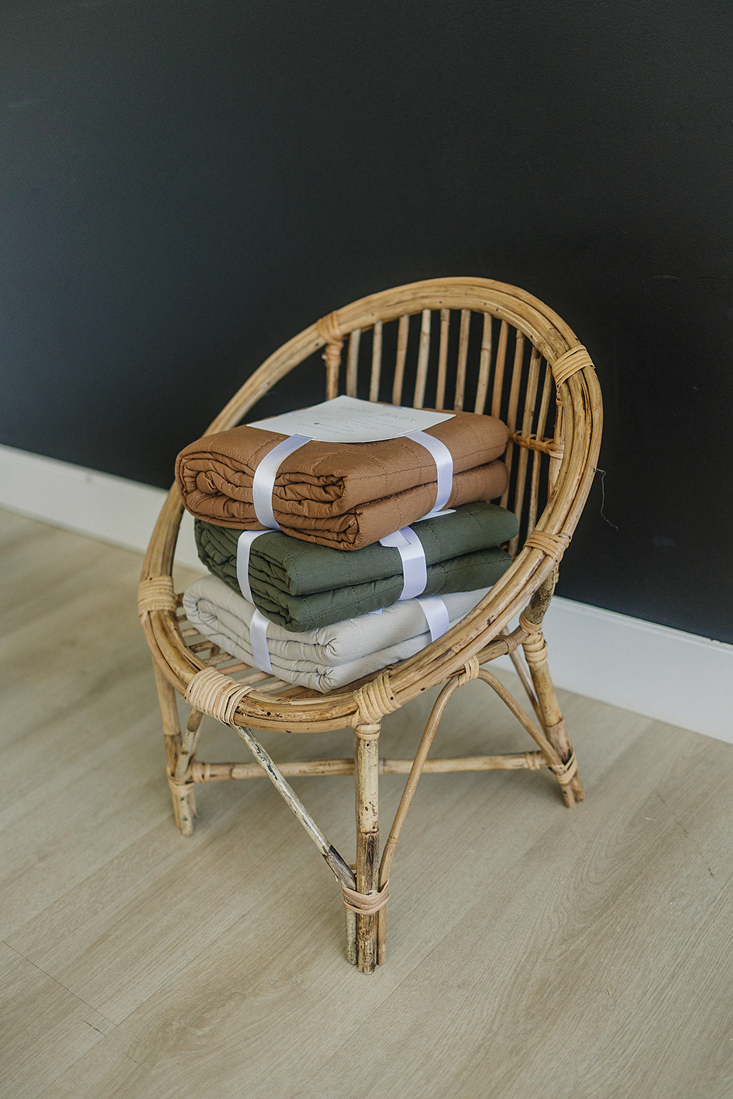 Mustard Bamboo Quilt Blanket