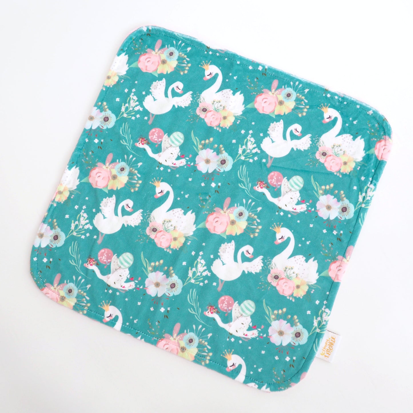 Mini Minky - Swans Blanket