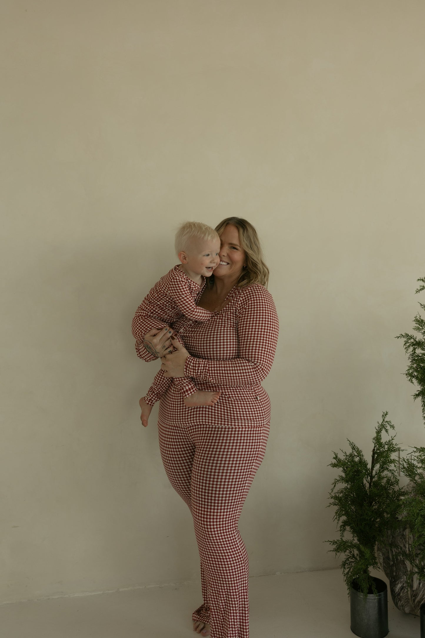 Women's Bamboo Pajamas | Red Gingham