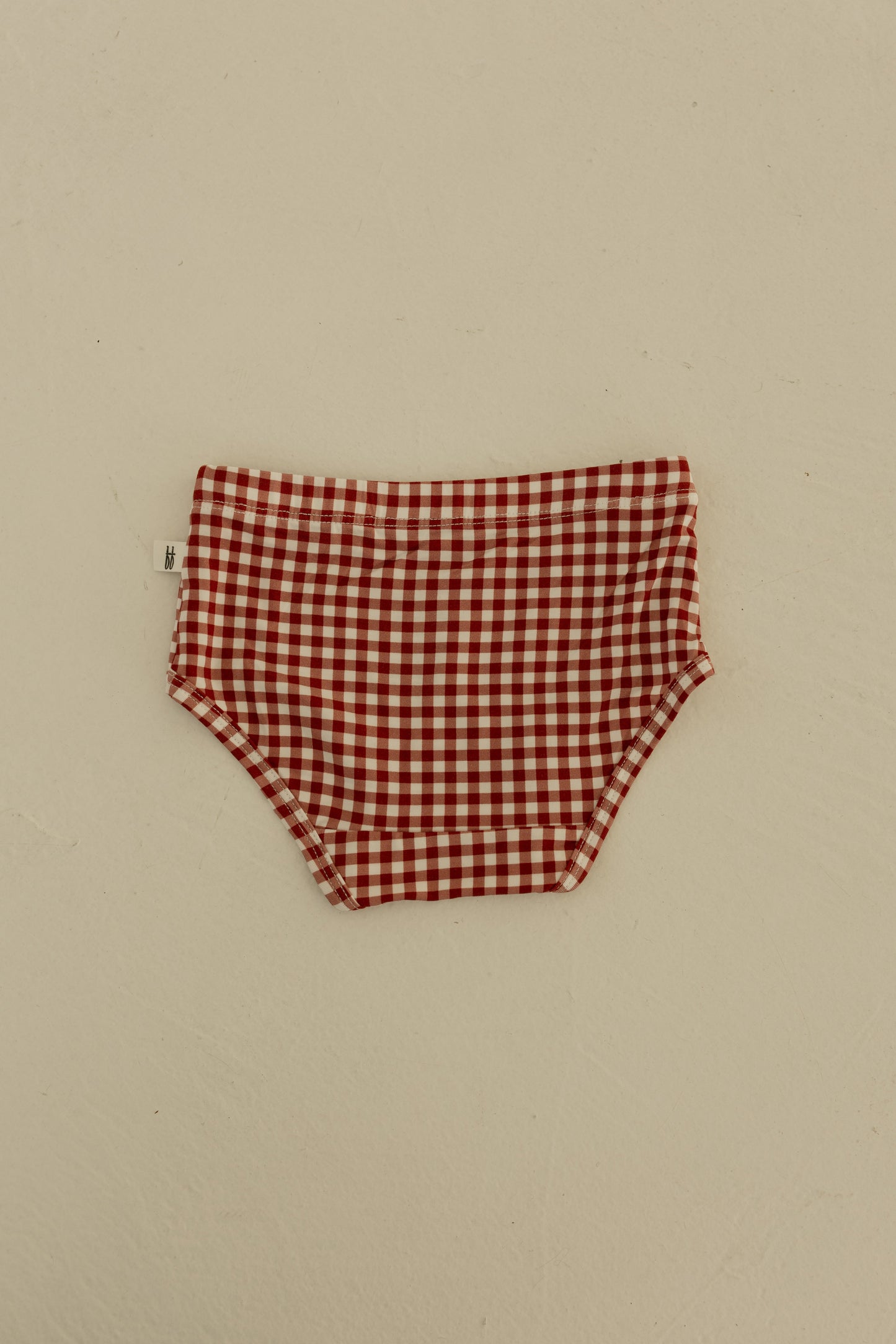 Girl's Bamboo Briefs (3 Pack) | Red Gingham, Candy Cane & Santa Checkerboard