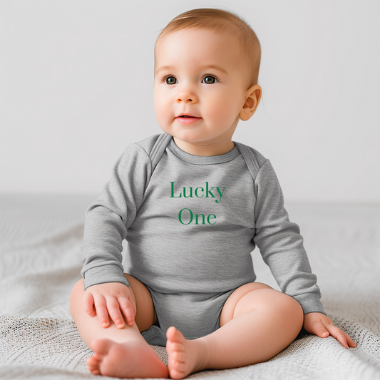 Lucky One Infant Long Sleeve Bodysuit - St. Patrick's Day Baby Outfit