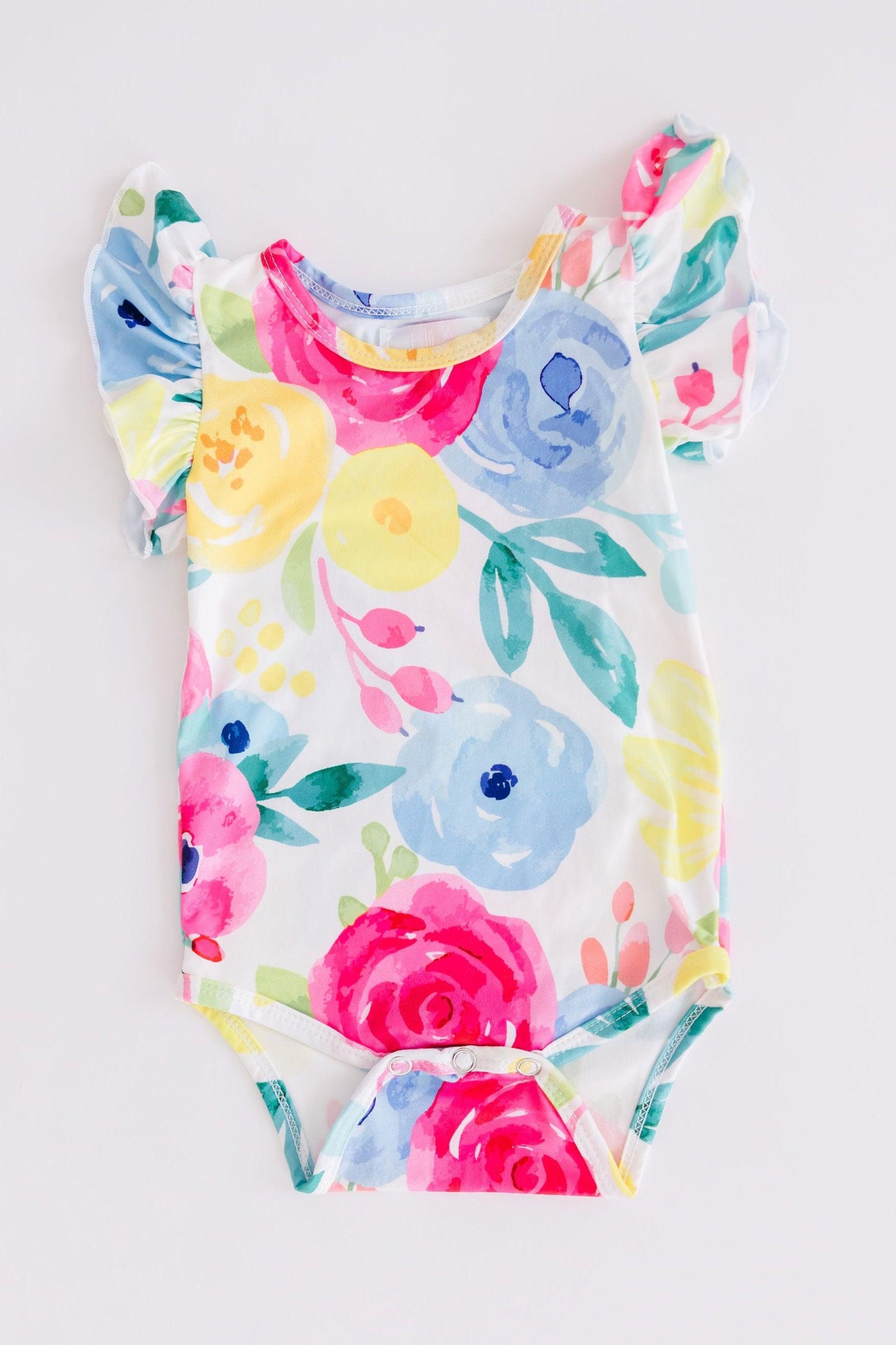 Rosie S/S Flutter Bodysuit Romper