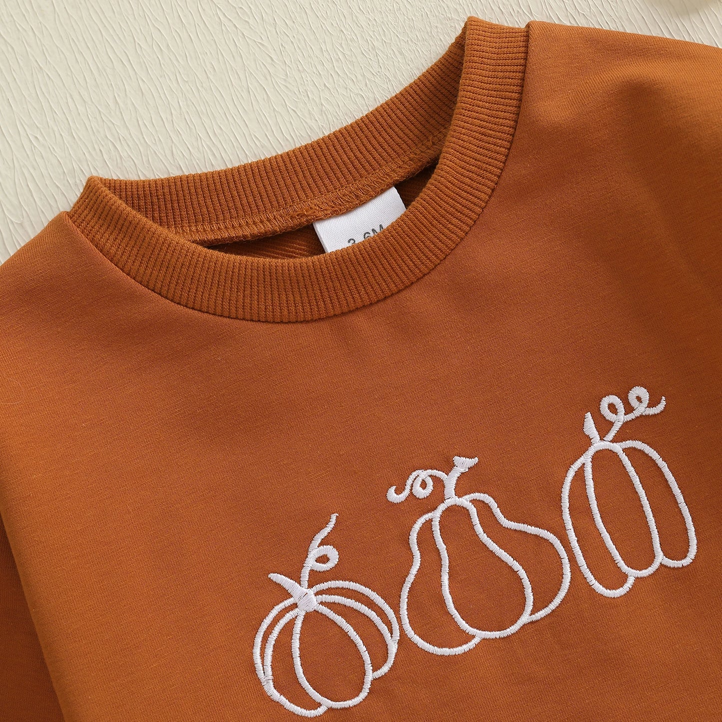 Baby Boys Girls Halloween Thanksgiving Fall Bubble Romper Casual Pumpkin Embroidery Long Sleeve Jumpsuit Toddler Cute Clothes