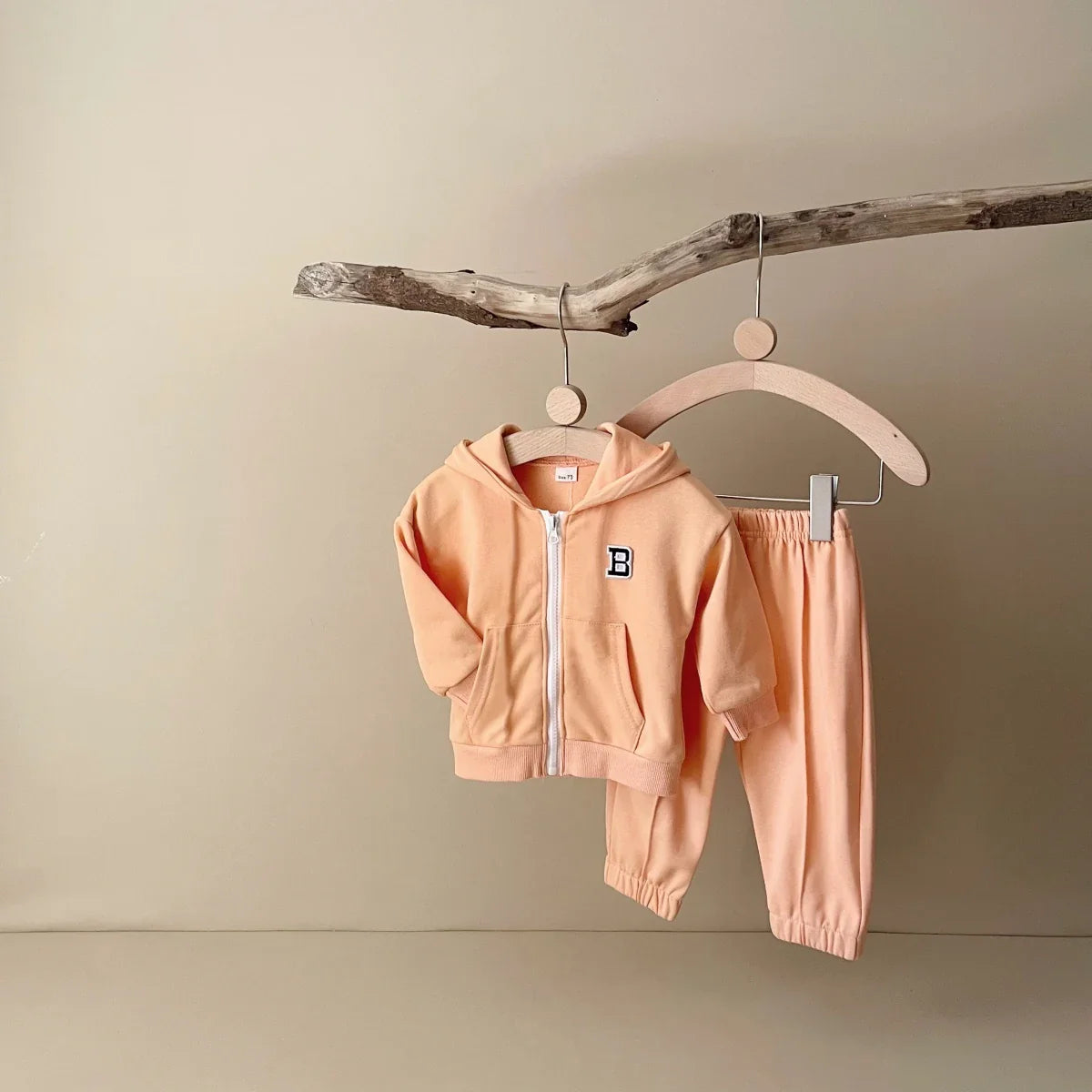 B Stitch Zip Up Jogger Set