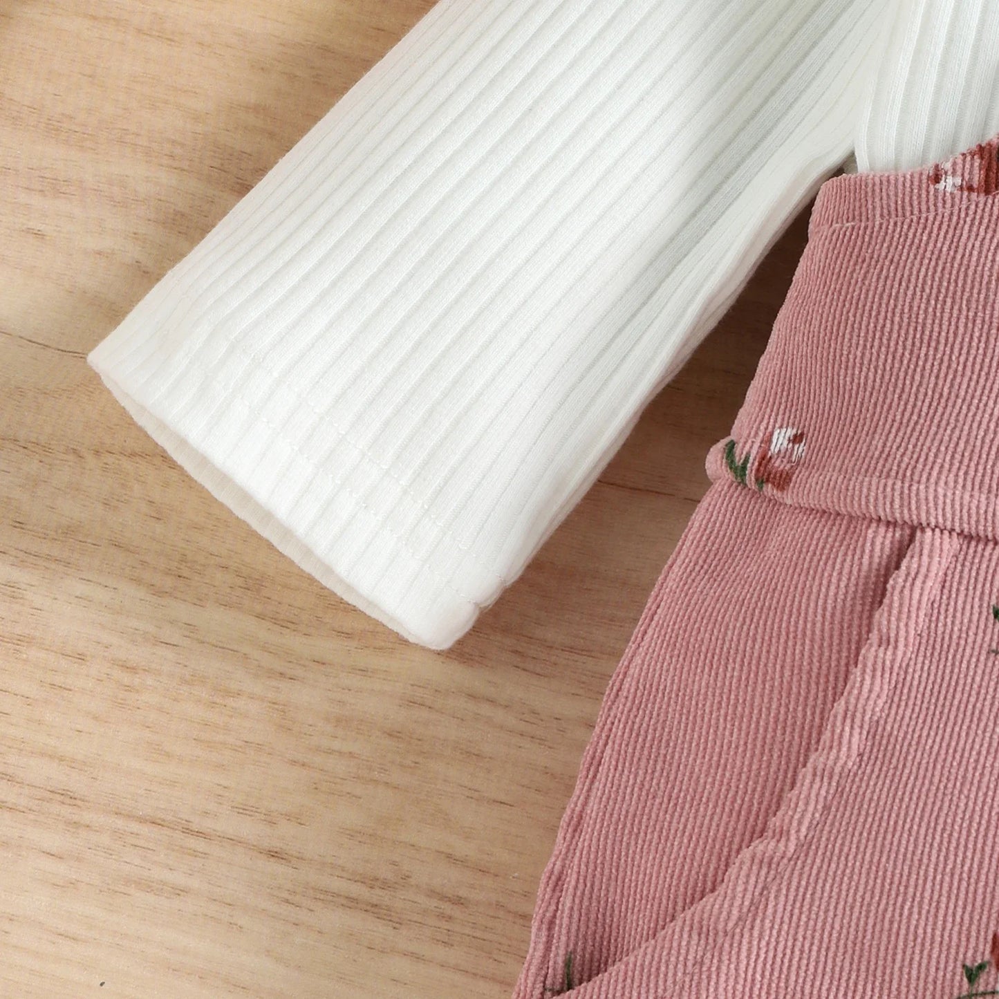 Floral Print Suspender Jumpsuit Set