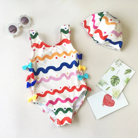 Girls Fancy One-piece Swimsuit