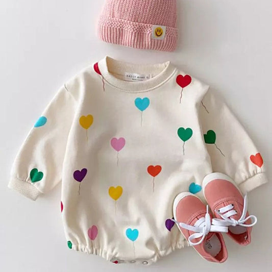 Heartloons Print Baby Bodysuit Romper