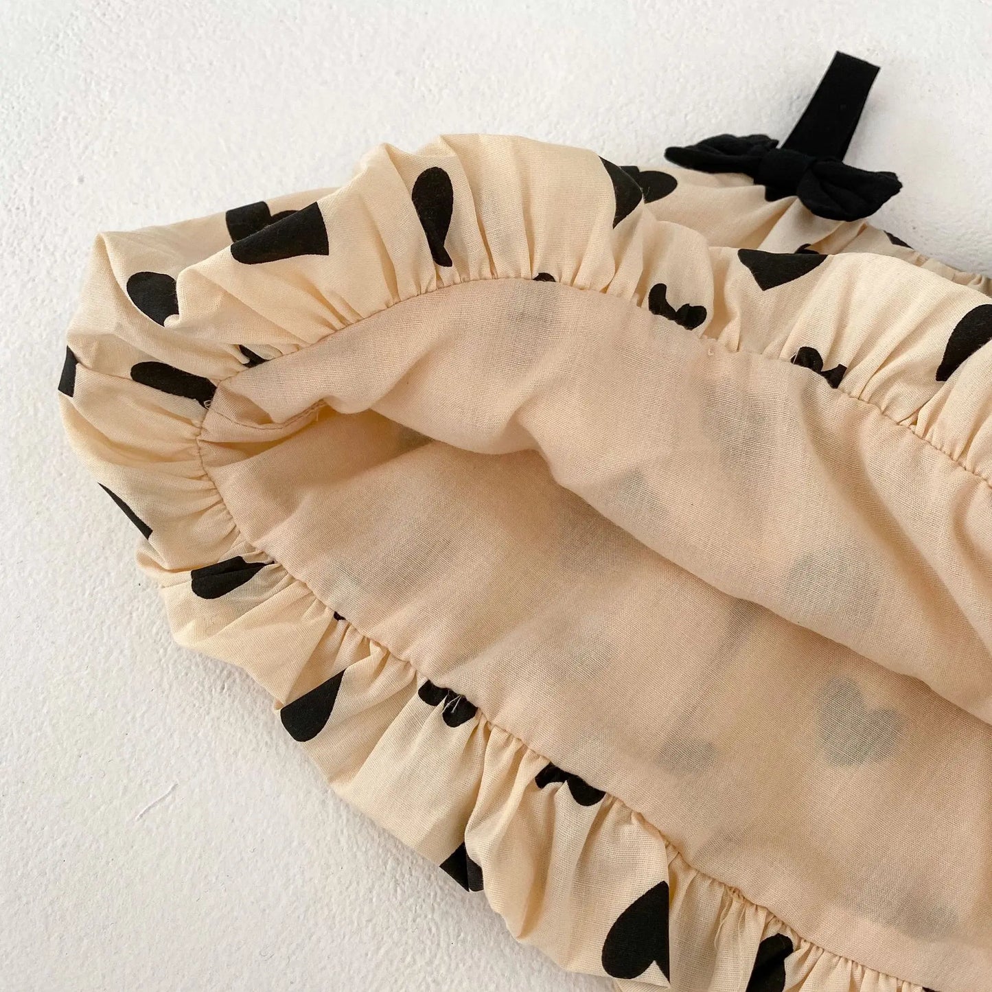 Double Layered Heart Print Tank and Shorts Set