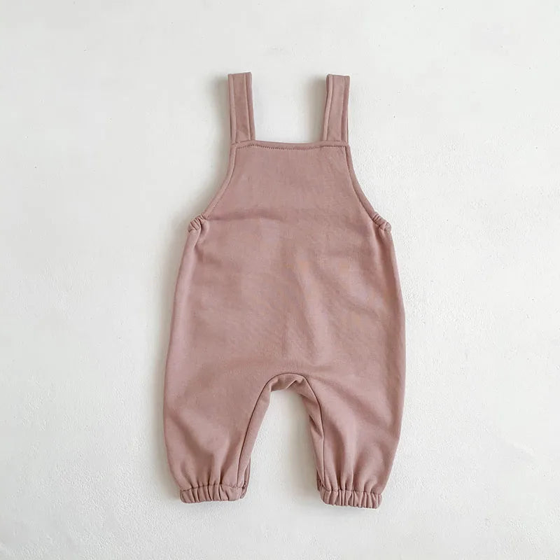 Soft Rainbow Embroidery Jumpsuit Romper