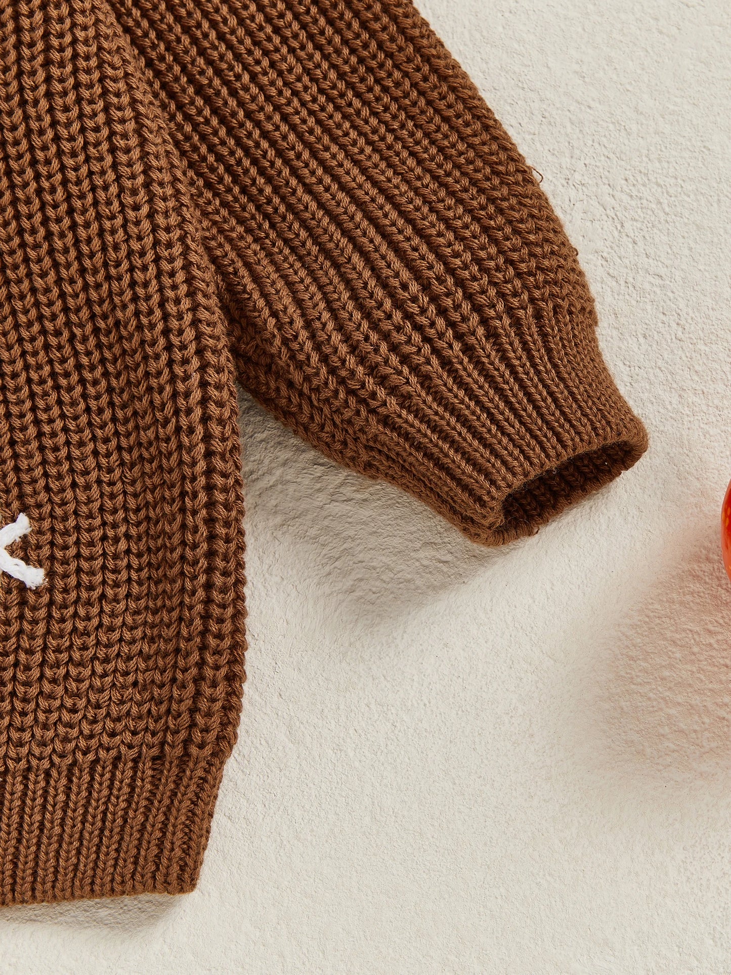 Baby Toddler Kids Boys Girls Halloween Fall Sweater Long Sleeve Round Neck Pumpkin/ Pumpkin Season Truck/Ghost Embroidery Knit Top