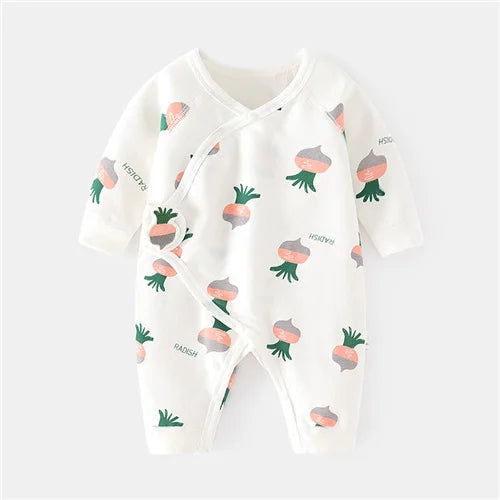 Newborn Printed Casual Jumpsuit Romper