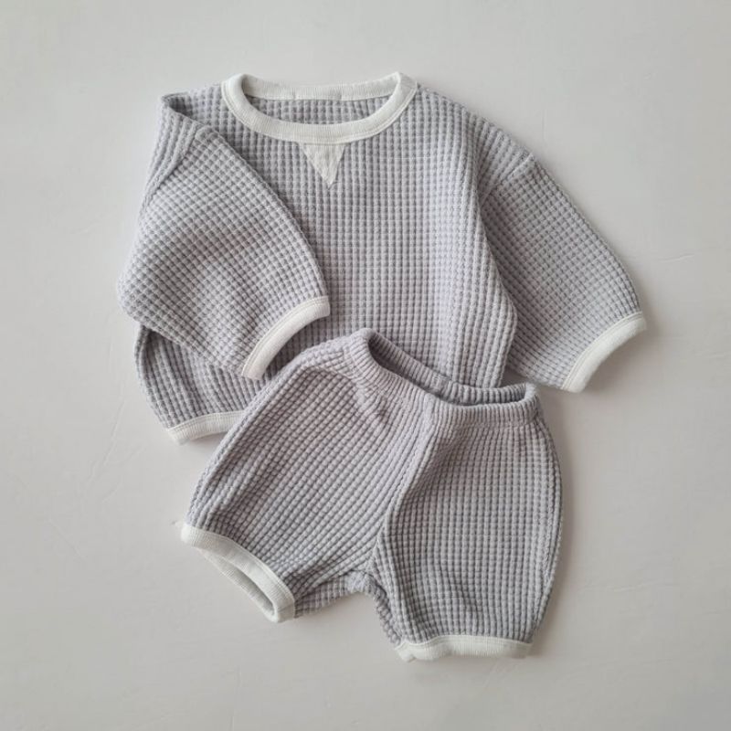 Waffle Sportswear Shorts Set