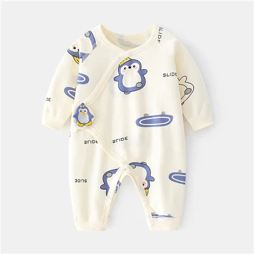 Newborn Printed Casual Jumpsuit Romper