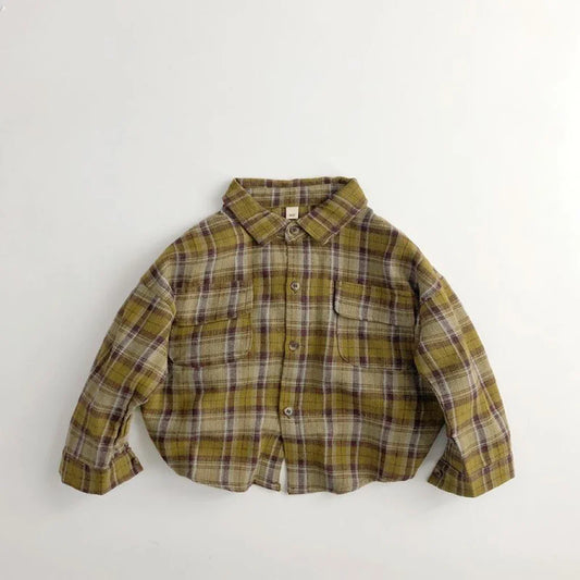 Boys Fall Plaid Shirt